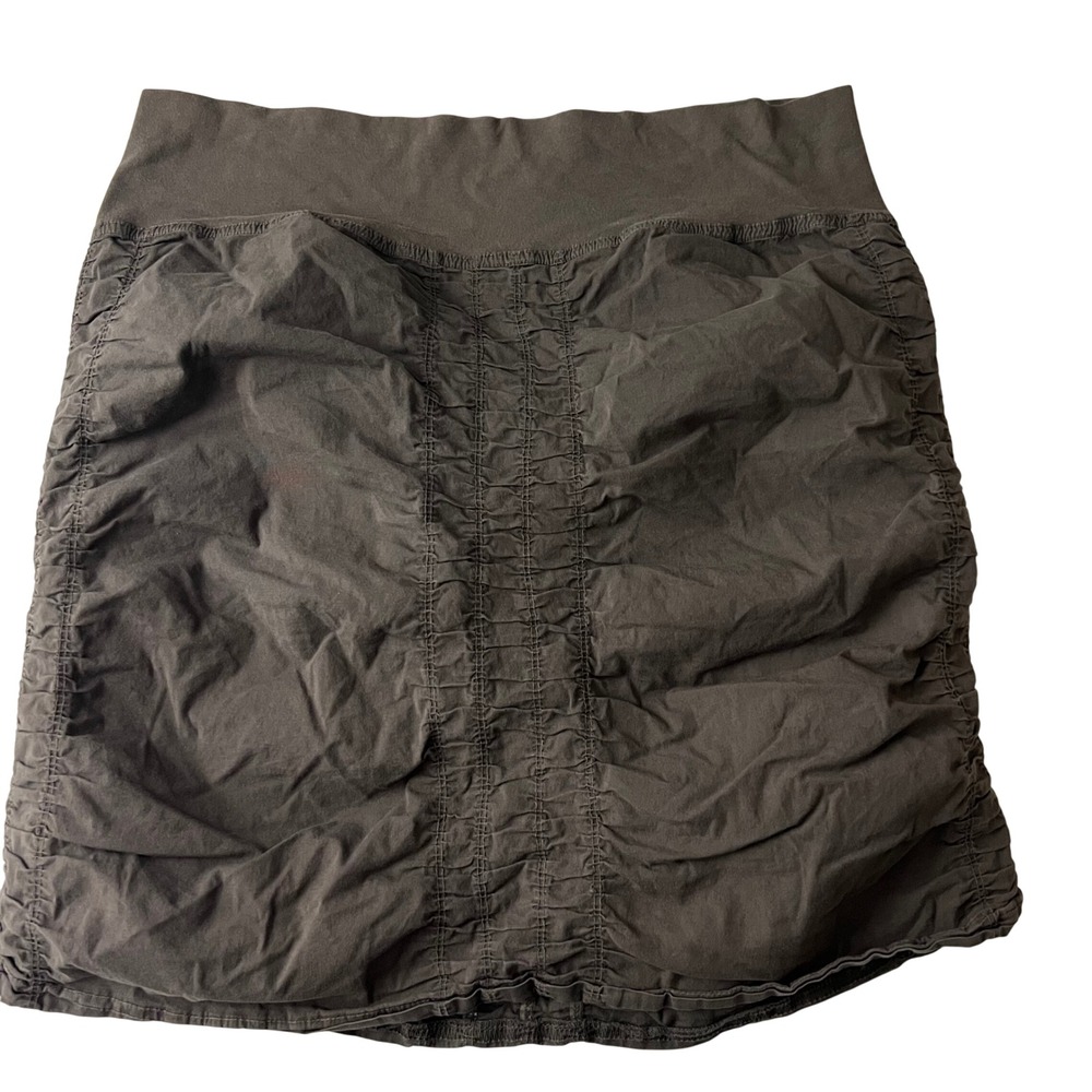 XCVI Ruched Mini Skirt‎ Women Size M Cotton Spandex Stretch
